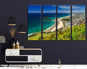 Beach with Blue Sky New ZealandWall Art 4 Piece Wall Art Set Wall Art 5 panels Canvas 5 Panels Canvas Print Art 4 Panels Canvas 4 Panel