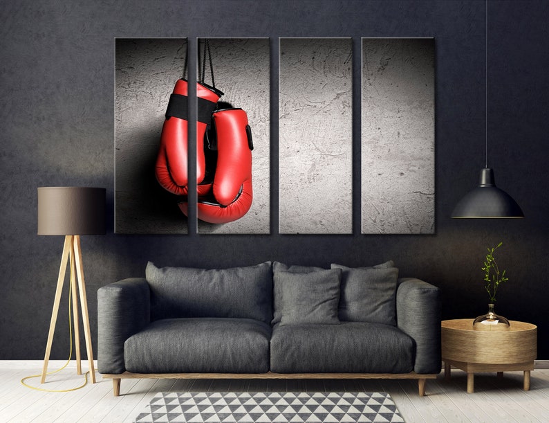 Boxing Canvas Print Boxing Wall Art Sport Wall Art Motivation Etsy