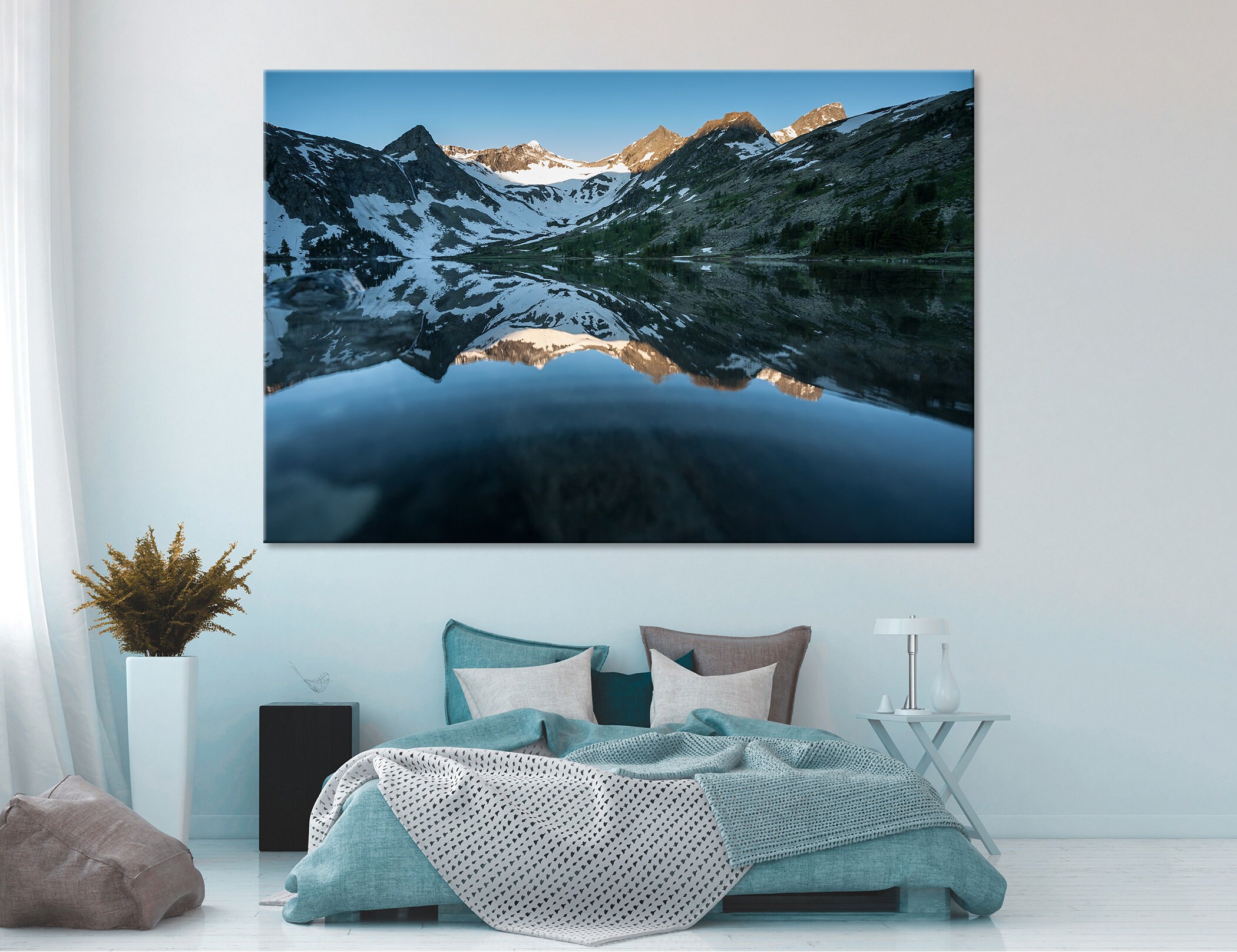 Beautiful Landscape Art Set Altai Mountains Wall Art Altai Etsy
