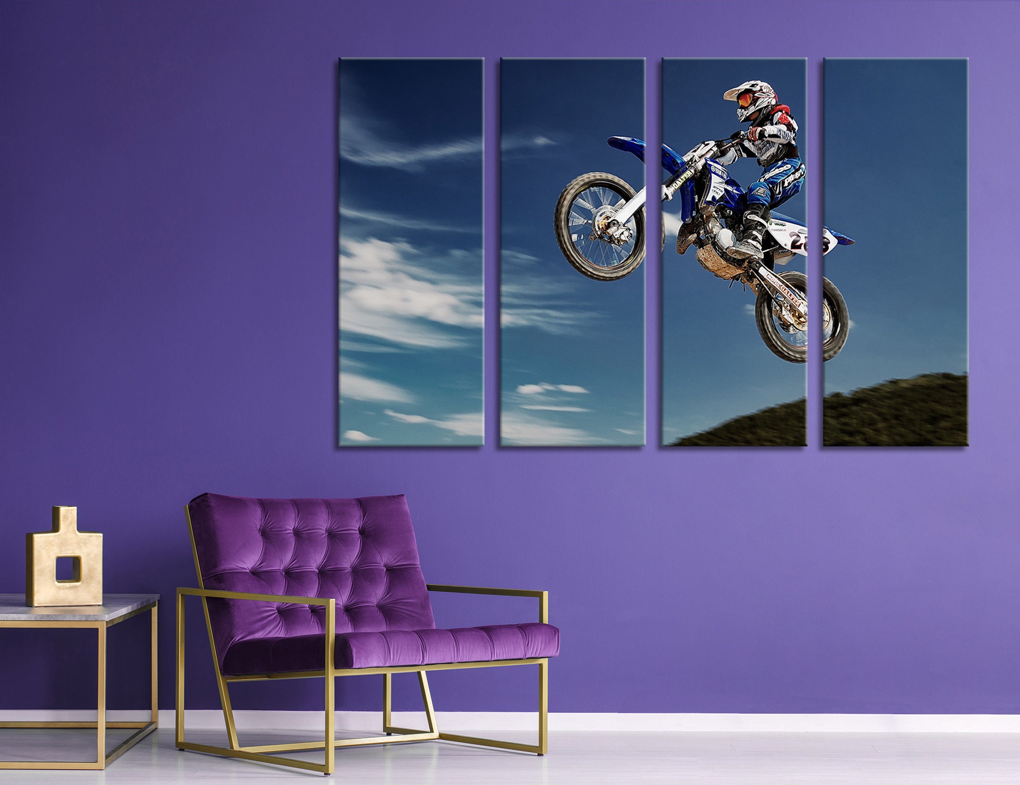 Motocross Racer – made-to-measure canvas print – Photowall