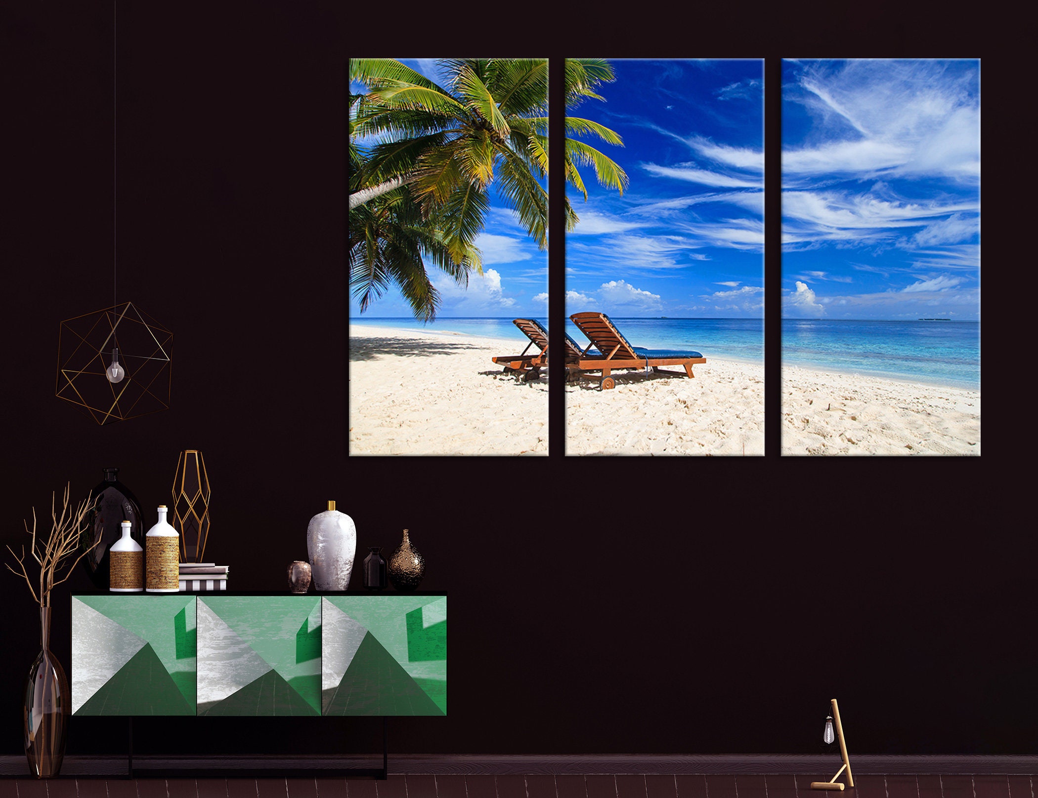 Tropical Beach Wall Art Tropical Beach Wall Decor Tropical | Etsy