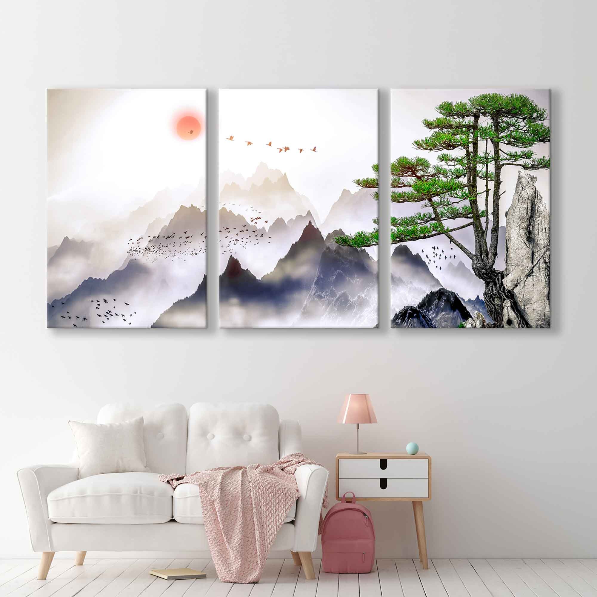 Japanese Canvas Print, Japan Home Decor, Mountain Wall Art - Etsy