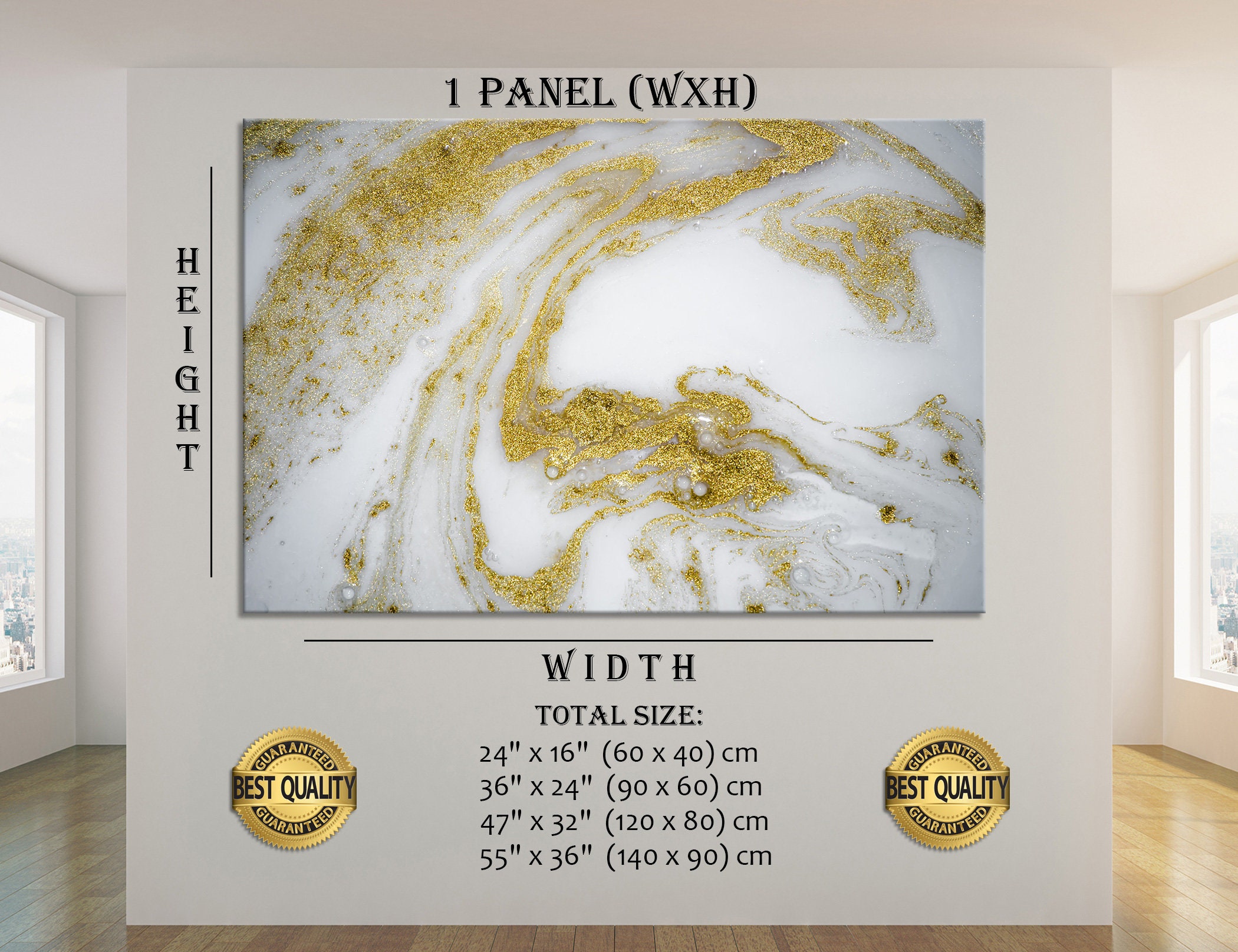 Gold Marble Wall Art Gold Wall Art Marble Wall Decor Gold Wall Etsy
