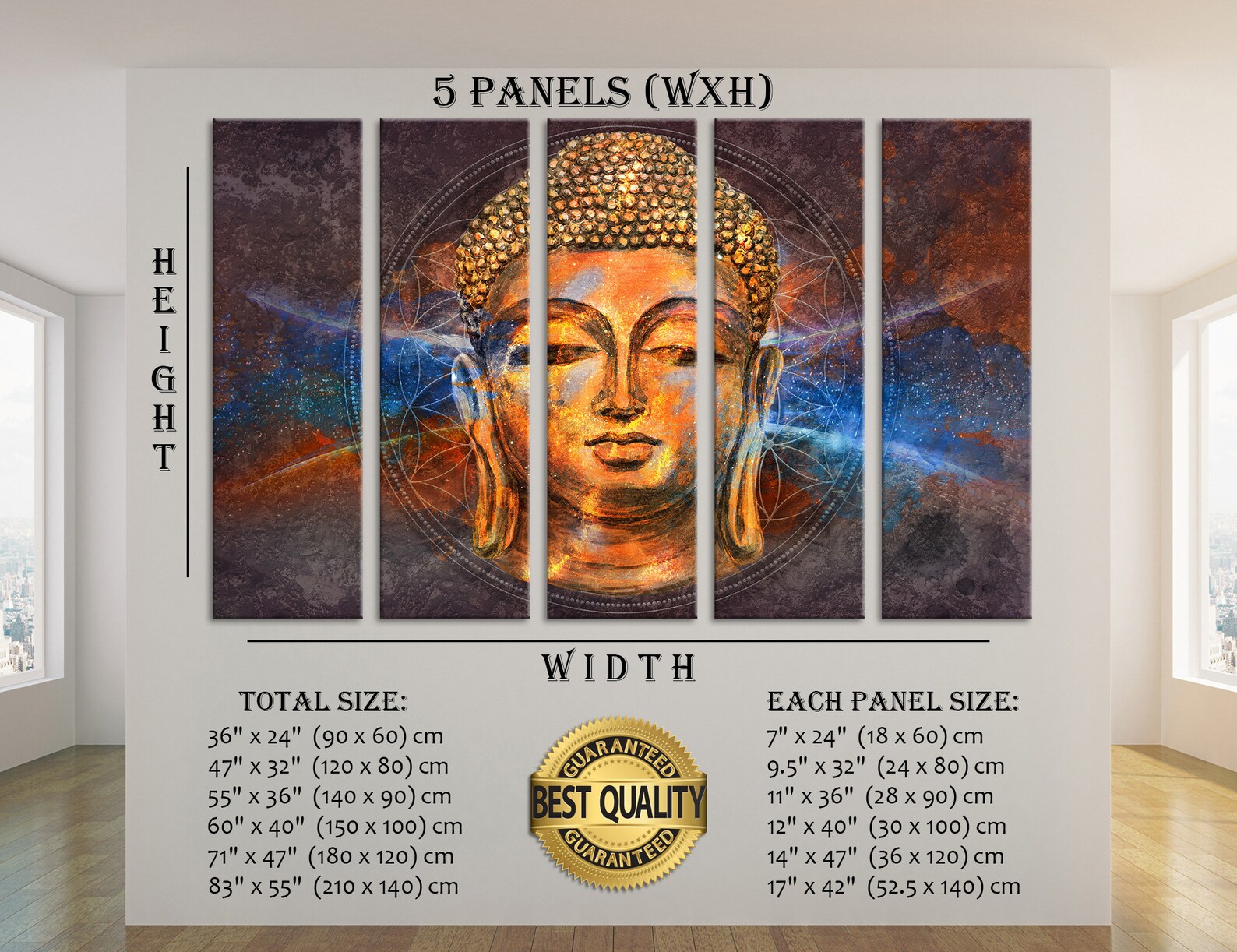 Head of Buddha Wall Art Buddha Art Buddha Wall Decor Buddha Etsy