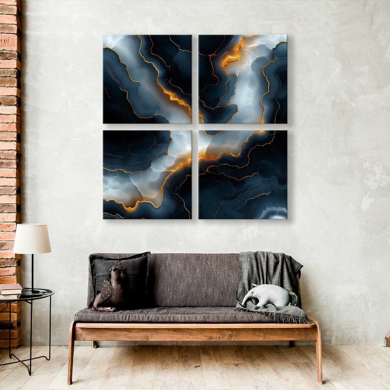 Innovative Interior Design Idea Stone Ceramic Canvas Print Marbled