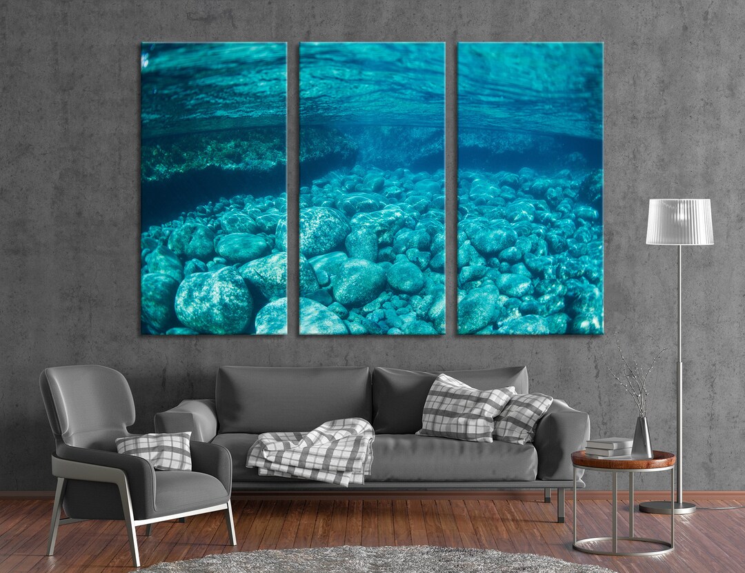 Underwater Ocean Canvas Ocean Canvas Art Ocean Photo Ocean Print Ocean