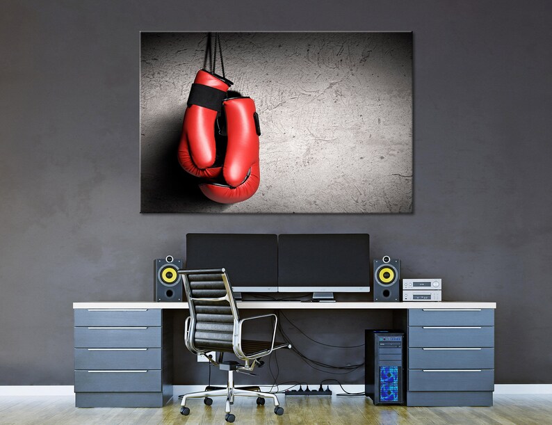 Boxing Canvas Print Boxing Wall Art Sport Wall Art Motivation Etsy