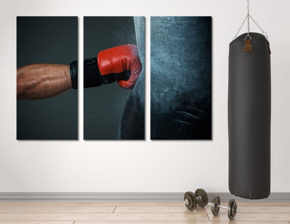 Boxeo pared decoración boxeo pared arte boxeo arte boxeo impresión varonil  arte guantes de boxeo cartel de boxeo lienzo boxeo foto boxeo motivaciónD -   México