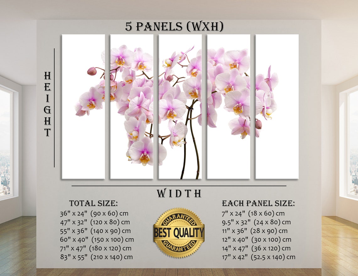 White Orchid Wall Art Orchid Wall Decor Orchid Canvas Print Etsy