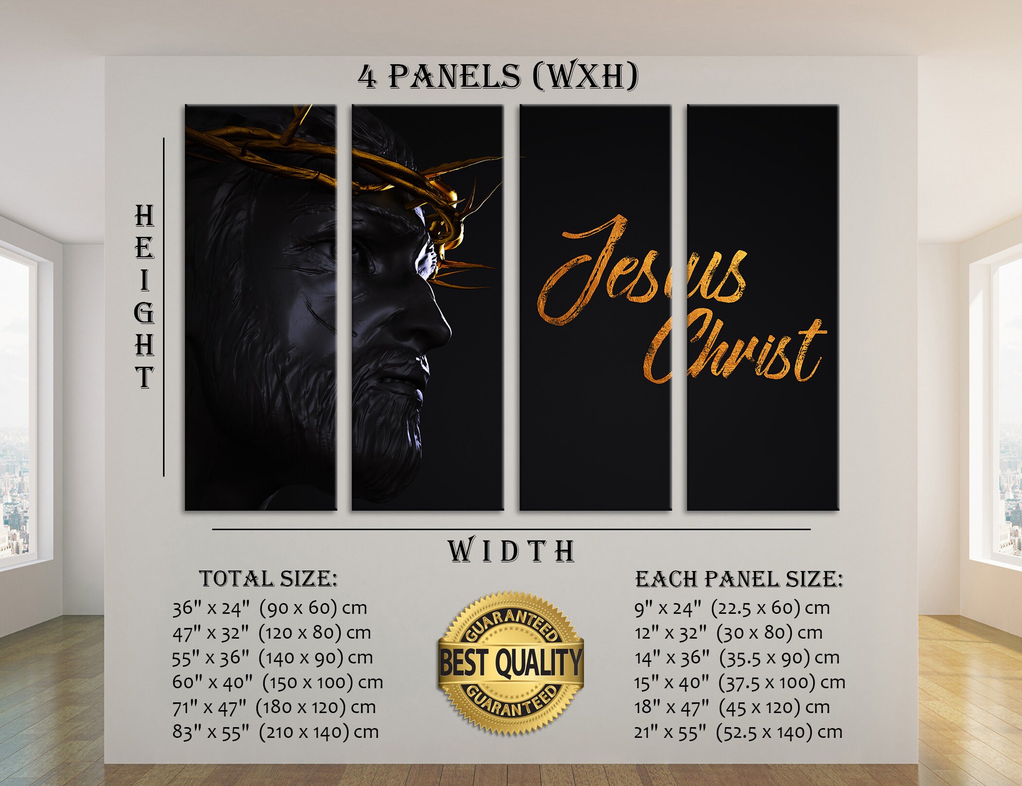 Jesus Christ Wall Art Jesus Christ Wall Decor Jesus Christ Etsy