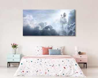 Virgin Mary with Jesus in her Arms Canvas Print