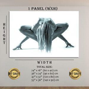 Nude Wall Art Nude Wall Decor Gym Wall Art Gym Wall Decor Yoga Wall Art Yoga Wall Decor Gymnastics Wall Art Gymnastics Wall Decor Artwork image 8