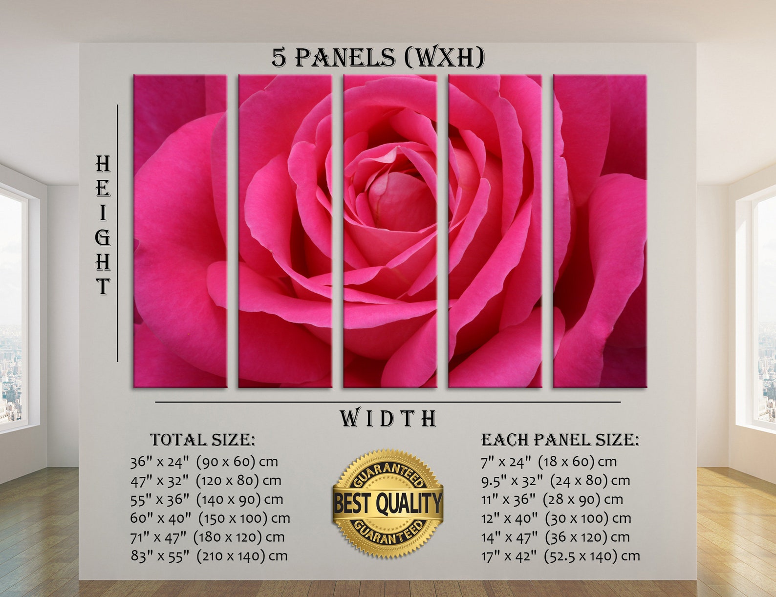 Pink Rose Wall Art Rose Wall Decor Rose Canvas Print Rose Etsy