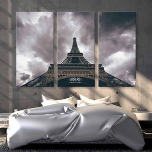 Eiffel Tower Canvas Print – Elegant Paris Wall Art, Eiffel Tower Poster and Decor for Your Home or Office