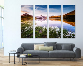 Bachalpsee Wall Art Lake Wall Decor Schweizer Alpen Wall Art Schweizer Alpen Wanddeko Schweizer Alpen Leinwand Schweizer Alpen Druck Schweizer Alpen Poster Set