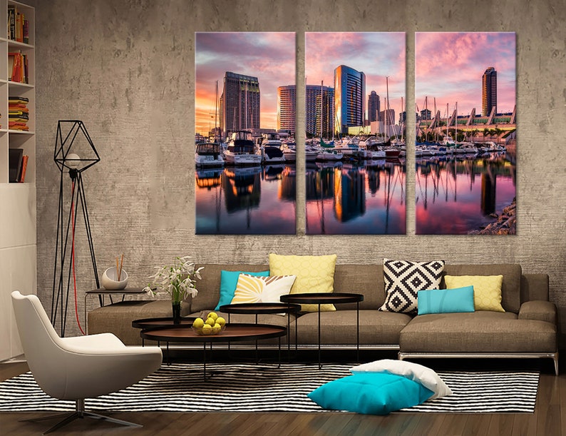 San Diego Wall Art San Diego Wall Decor San Diego Canvas San Etsy