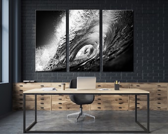 Wave Black and White Black and White Wall Art Waves Art Waves Canvas Waves Large Art Waves Photo Waves Print Waves Wall Art Waves Wall Decor