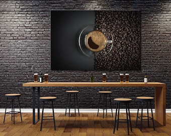 Cup of Coffee Canvas Print, Kitchen & Dining Wall Decor