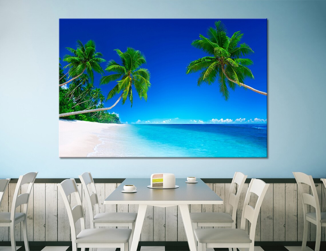 Tropical Beach Wall Art Tropical Beach Wall Decor Tropical Etsy