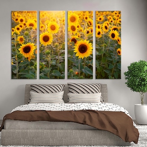 Sunflower Wall Art Sunflower Wall Decor Sunflower Canvas Sunflower Decor Sunflower Home Decor Sunflower Photo Sunflower Posters Flower Print