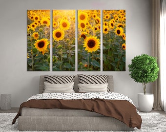 Sunflower Wall Art Sunflower Wall Decor Sunflower Canvas Sunflower Decor Sunflower Home Decor Sunflower Photo Sunflower Posters Flower Print