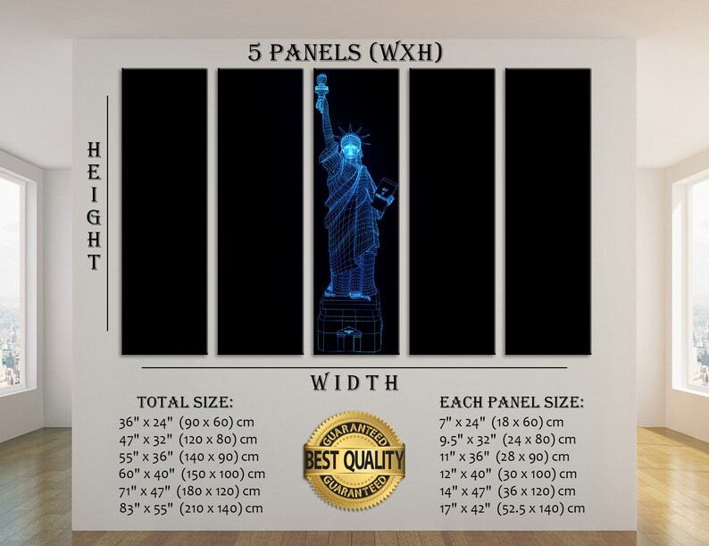 Statue of Liberty Wall Art Statue of Liberty Wall Decor Statue Etsy