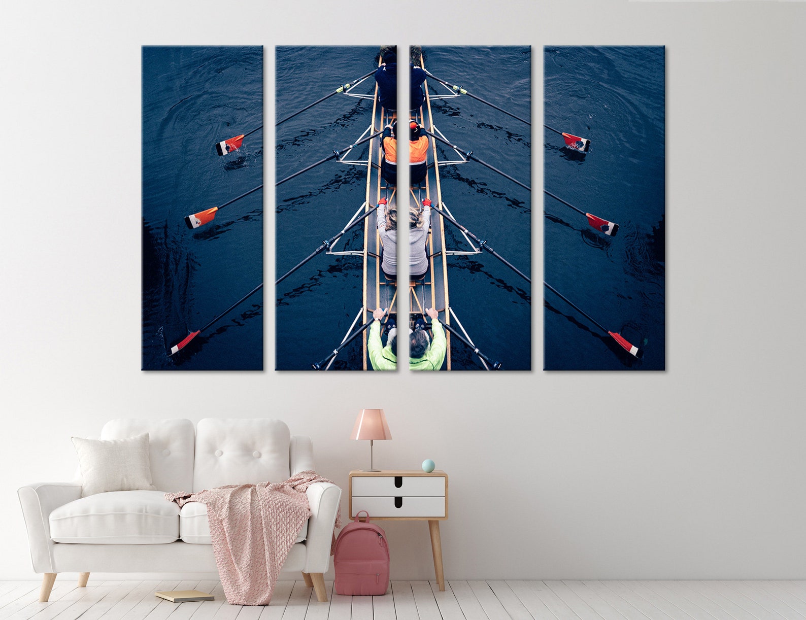 Rowing Wall Art Print Rowing Wall Decor Rowing Canvas Rowing - Etsy