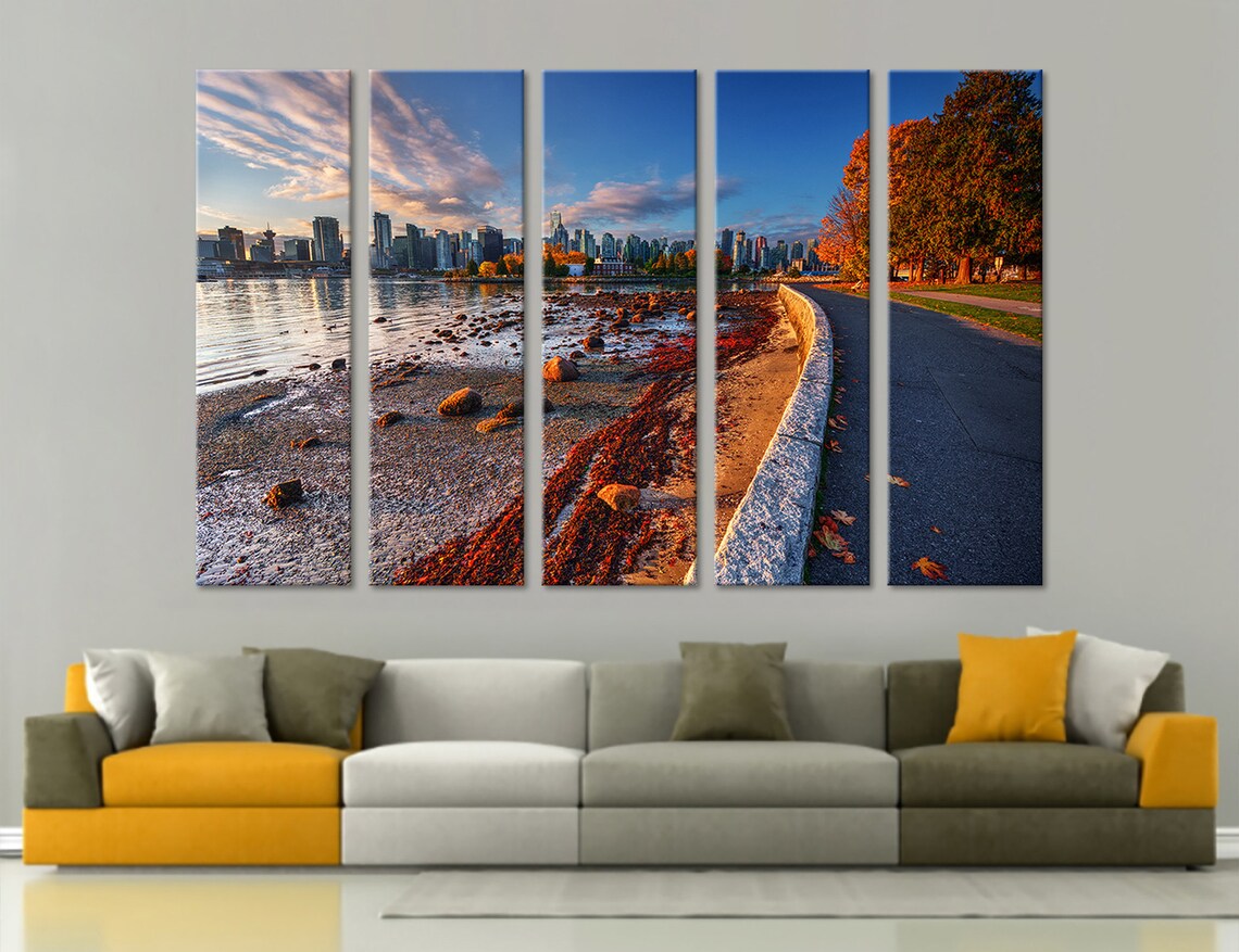 Vancouver Art Vancouver Wall Art Vancouver Canvas Vancouver Etsy
