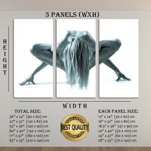 Nude Wall Art Nude Wall Decor Gym Wall Art Gym Wall Decor Yoga Wall Art Yoga Wall Decor Gymnastics Wall Art Gymnastics Wall Decor Artwork image 7