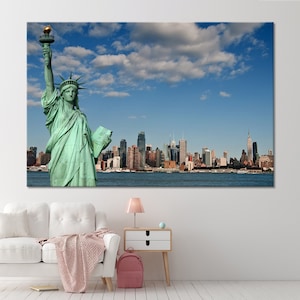 Statue of Liberty Art Statue of Liberty Wall Art Statue of Liberty Canvas Print Statue of Liberty Poster Statue of Liberty Decor Set Artwork