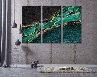 Exta Large Wall Art, Contemporary Art, Decor Art, Creativ Home Decor, Green Wall Art, Abstract Wall Art, Green Canvas Print, Home Decor