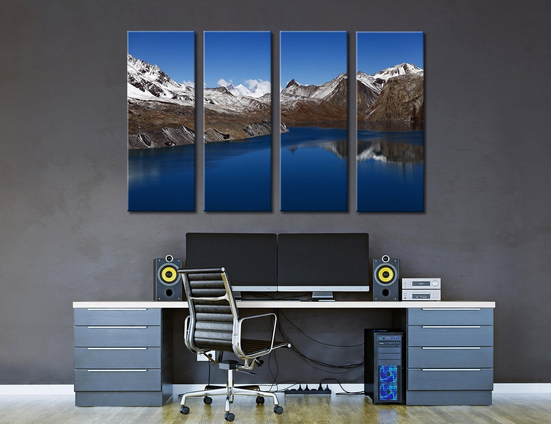 Mountains and Lake Wall Art, Mountains and Lake Wall Decor, Mountains