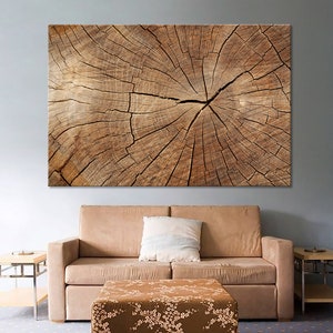 Wood Texture Wall Decor Wood Crack Abstract Canvas Print Modern Trendy Wall Art Luxury Abstract Printing Extra Large Wall Art Artwork Set 1 Panel