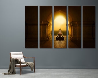 Yoga Meditation Wall Art Canvas Multi Panel Framed Canvas Meditation Wall Art Canvas Print Yoga Decoration Artwork Set Zen Wall Art Canvas