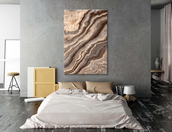 Texture of Roots of Tree Print, Modern Abstract Canvas Print, Vertical Wall Art