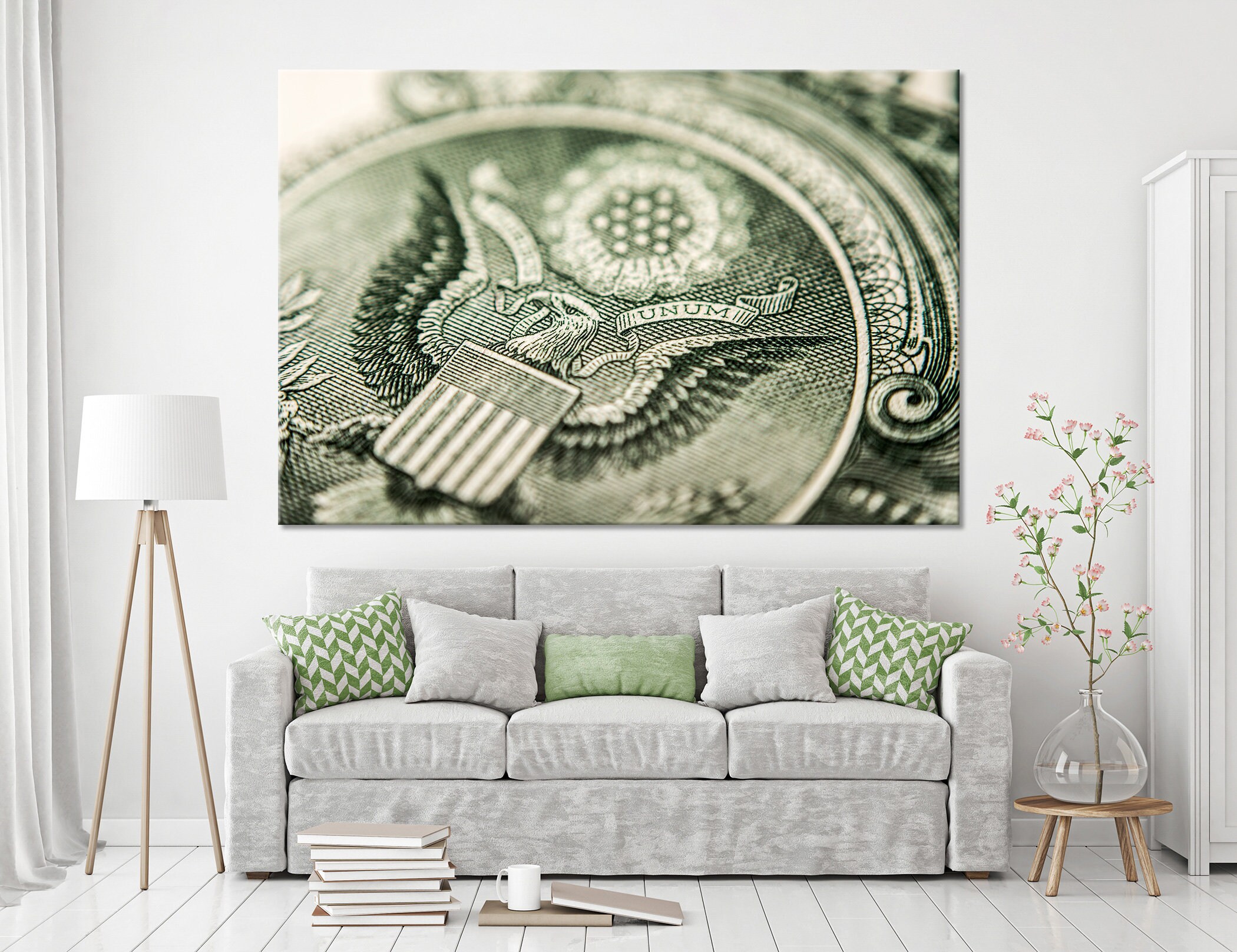 Coin Wall Art Coin Wall Decor Coin Canvas Set Coin Print Wall Etsy