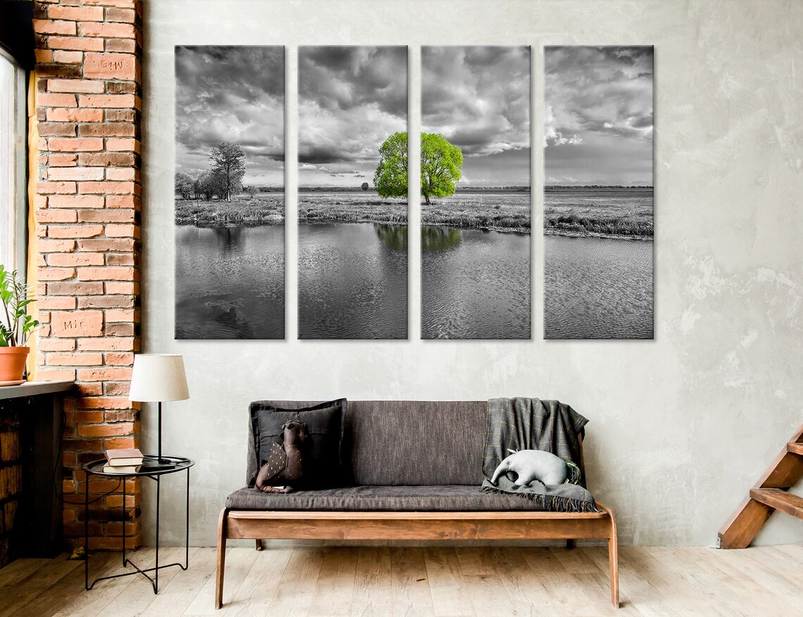 thumbnail image 2 of 20x20 Black And White Landscape Wall Art – Threshold X Studio, Framed Print, 20"x20" 2 of 2