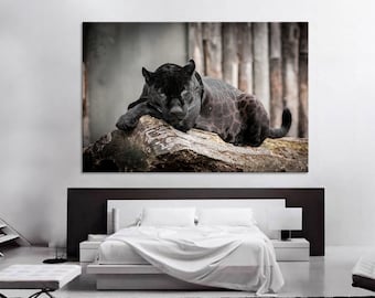 Black Panthera Wall Art Panther Canvas Panther Wall Art Panther Print  Animals Wall Art Animals Canvas Print Animals Print Animals Wall Art