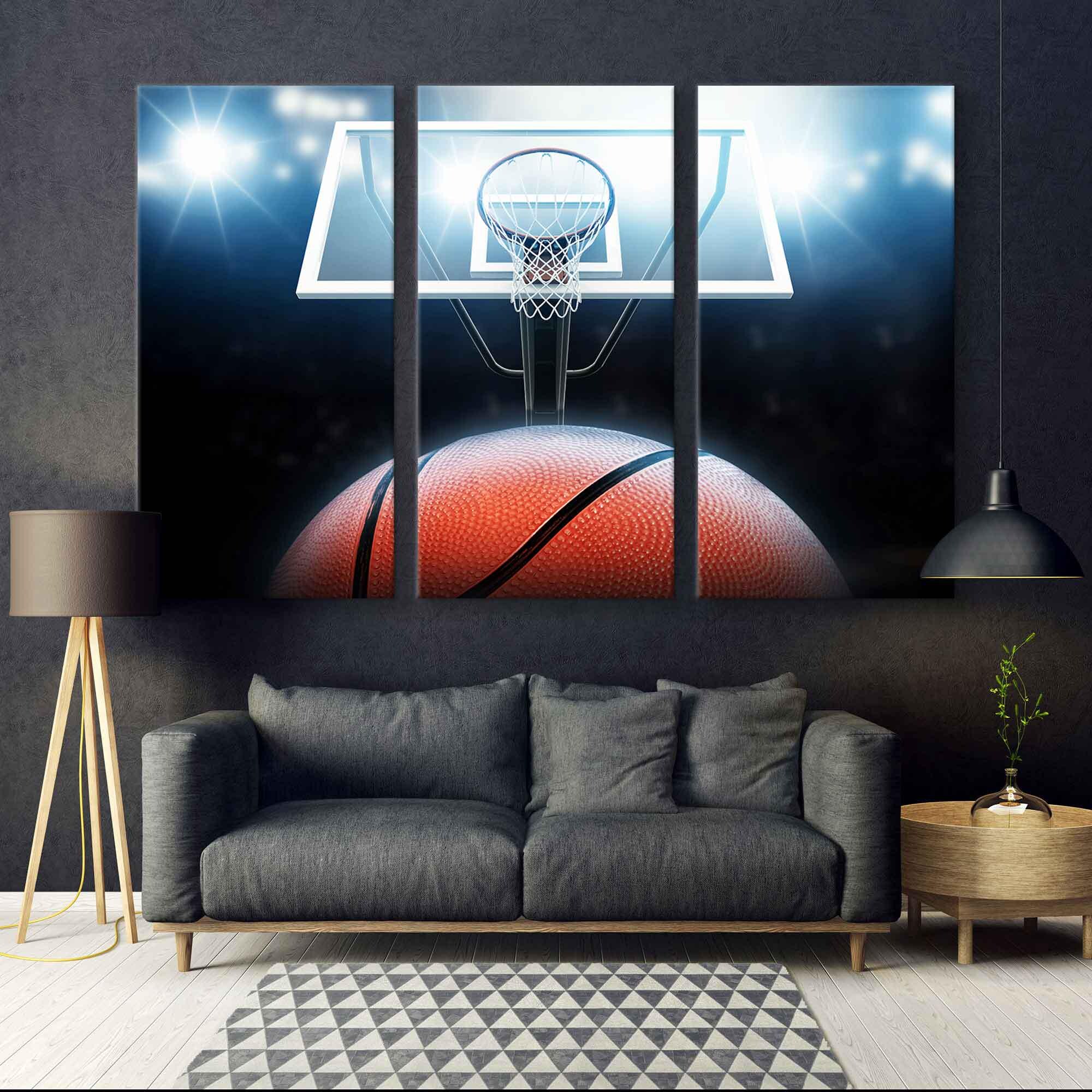 Basketball Wall Art, Basketball Decor, Basketball Canvas, Basketball