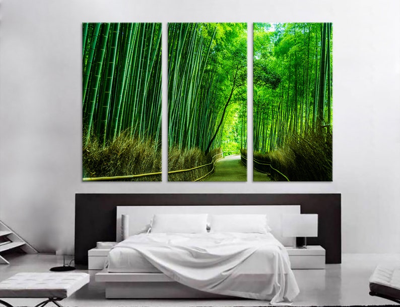 Bamboo Forest Wall Art Bamboo Forest Wall Decor Bamboo Forest Etsy