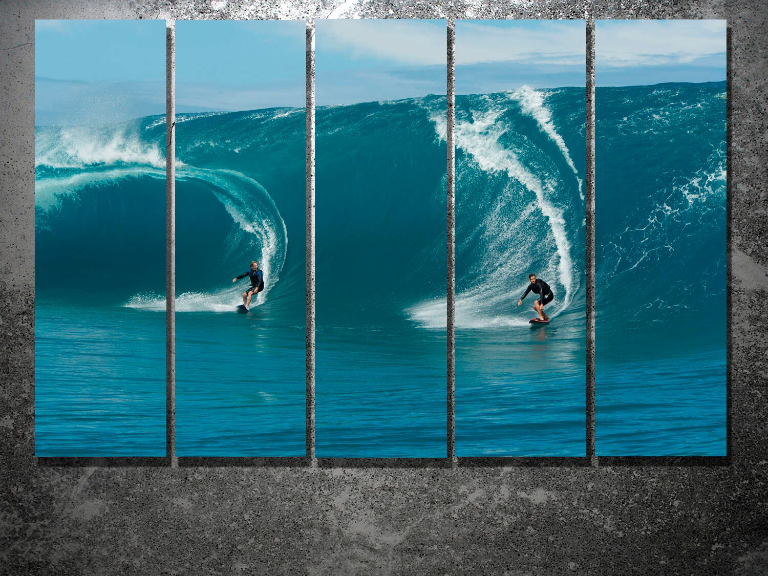 Surfing Canvas Print Surfing Wall Art Set Surfing Printable Etsy