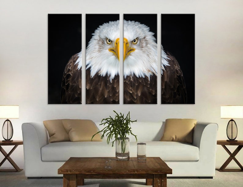 Bald Eagle Home Wall Decor Bald Eagle Wall Art Bald Eagle Etsy