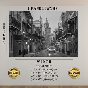 May include: Black and white canvas print of a city street scene with buildings and a road. The print is available in multiple sizes, including 24 x 16 inches, 36 x 24 inches, 47 x 32 inches, and 55 x 36 inches.