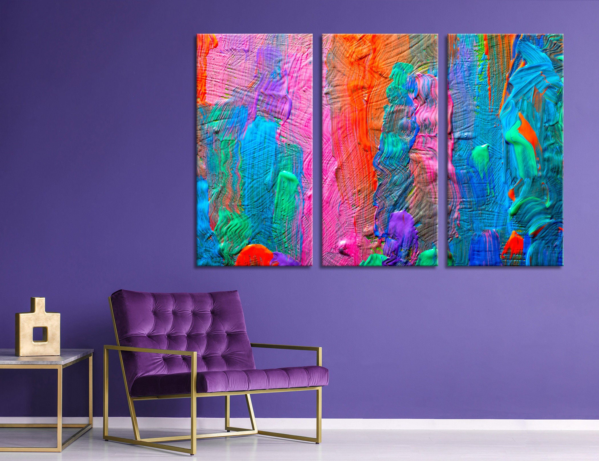 Colorful Wall Art Colorful Wall Decor Modern Wall Art Modern - Etsy UK