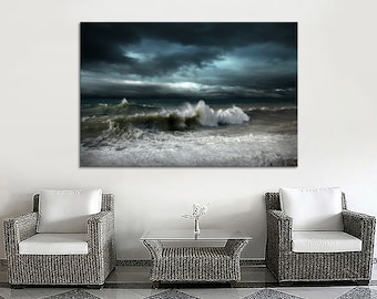 Storm Art Storm Canvas Storm Decor Storm Home Decor Storm Photo Storm Poster Storm Print Storm Wall Art Storm Wall Decor Photo Ocean Waves