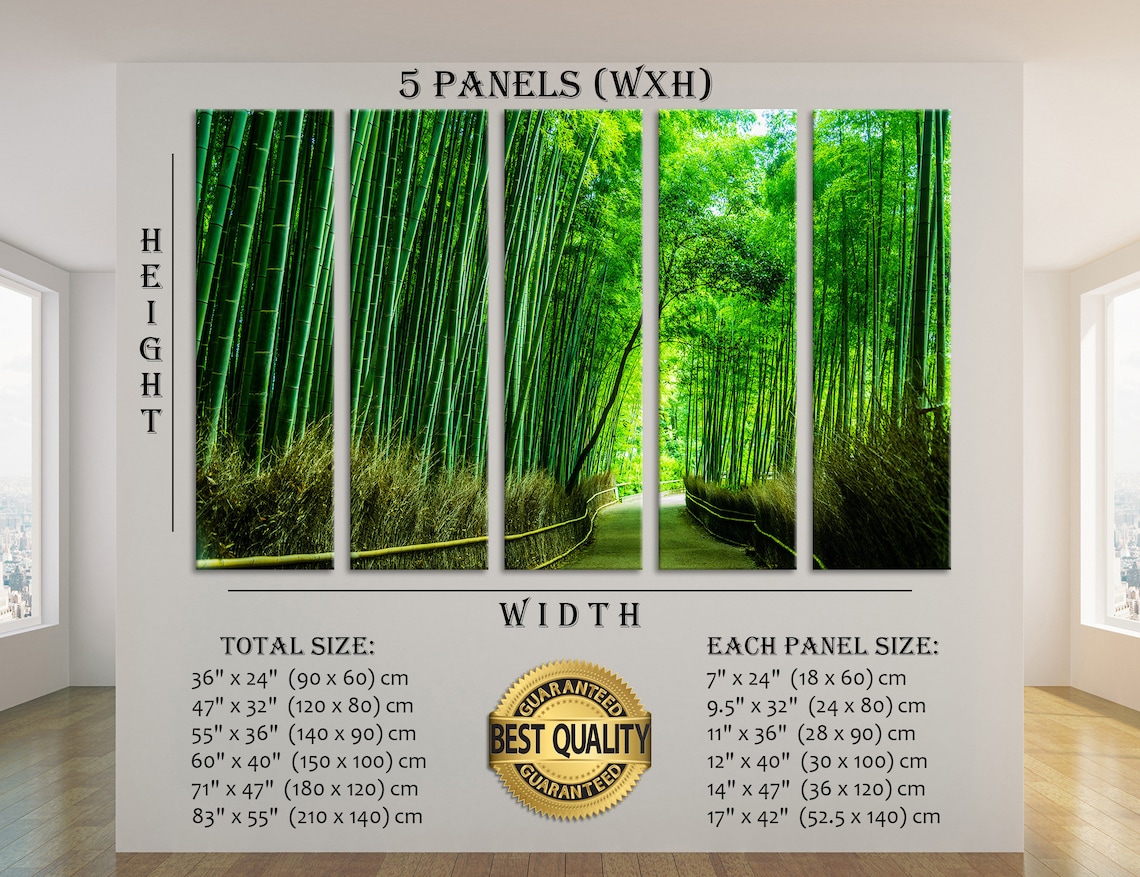 Bamboo Forest Wall Art Bamboo Forest Wall Decor Bamboo Forest Etsy
