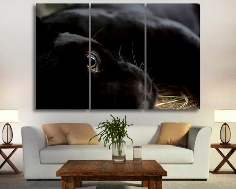 Black Panther Canvas Wall Art Decoration Image 0
