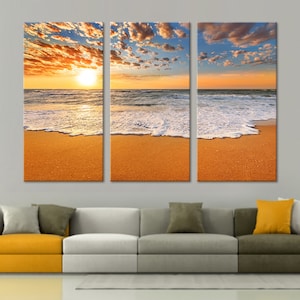 Sunrise Canvas Sunrise Canvas Art Sunrise Photo Sunrise Print Sunrise View Sunrise Wall Decor 3 Panels Wall Art 3 Piece Wall Art Canvas Set