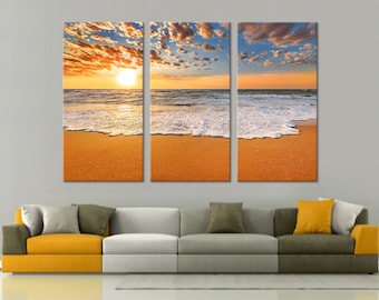 Sunrise Canvas Sunrise Canvas Art Sunrise Photo Sunrise Print Sunrise View Sunrise Wall Decor 3 Panels Wall Art 3 Piece Wall Art Canvas Set