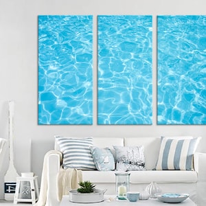 Water Surface Canvas Print Water Canvas Wall Art Water Canvas Wall Decor Water Photo Water Poster Water Print Water Canvas Water Artwork Set